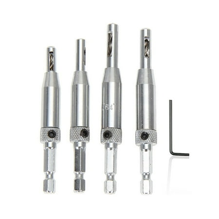 

All-purpose Hinge Drill Bit Set for Woodworking Window Accurate Self Centering