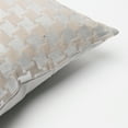 thumbnail image 2 of Quality Home Large Houndstooth Metallic Foil Printed Velvet Decorative Pillow Cover Only - 18" x 18". 2PCS, 2 of 3