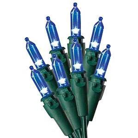 Sylvania V4084433 Light Set, Christmas, 120 V, 9.6 W, LED Lamp, Blue Lamp