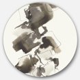 thumbnail image 1 of Designart 'Geometric Glam Square I' Glam Metal Circle Wall Art, 1 of 3