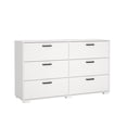 thumbnail image 3 of Tvilum Sofia 6 Drawer Double Dresser for Adults, White, 3 of 14
