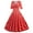 summer dresses for women-Red, variant on Homenesgenics Summer Dresses for Women under $10 Women's Retro Court Style Mid Length Dress Cocktail Dress White XL