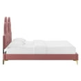 thumbnail image 6 of Modway Alexandria Tufted Performance Velvet Twin Platform Bed in Dusty Rose, 6 of 10