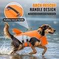 thumbnail image 4 of Amztom Dog Life Jacket for Swimming – Adjustable Buoyancy Aid Flotation Vest for Boating Pool Beach, Safety Flotation Vest for Small Dogs (Orange,S), 4 of 7