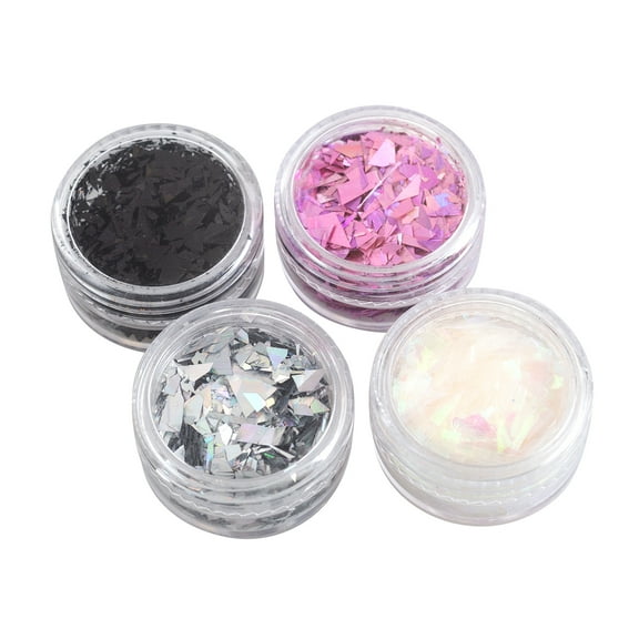 American Crafts Color Pour Resin Mix-Ins-Foil Flakes - Holographic 4/Pkg