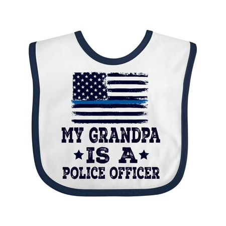 

Inktastic Grandpa Police Officer Law Enforcement Gift Baby Boy or Baby Girl Bib