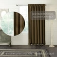 thumbnail image 3 of VHC Brands Black Star Country 84"x50" Panel Rod Pocket Room Darkening Cotton Check Tie Back(s) Window Curtains, 3 of 4