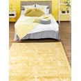 thumbnail image 6 of Unique Loom Rabat Shag Collection Area Rug - Tribal (8' x 10' Rectangle Yellow/Ivory), 6 of 6