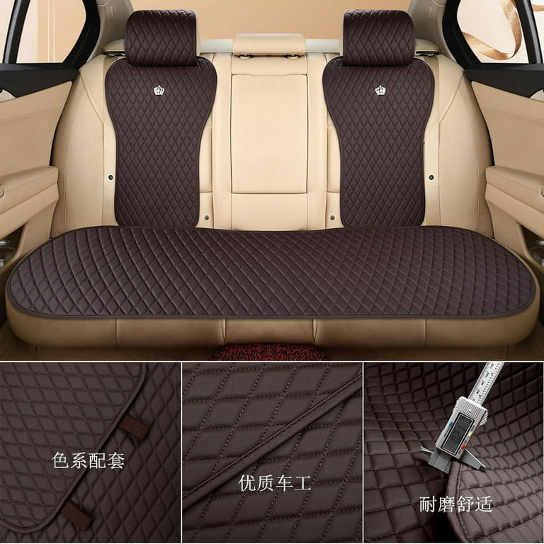 Red Rain Universal Front Car Seat Covers Leather Orange Car Seat Cover  Breathable Leather Auto Seat Cushion Cover 6PCS Set for  Car/Trucks/Automotive