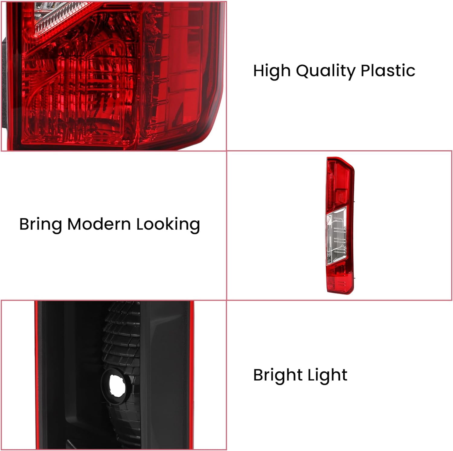 Kojem Passenger Right Side Tail Light Brake Lamp for 2015-2023 Ford Transit 150 250 350 350HD Replacement for CK4Z13404A FO2801242