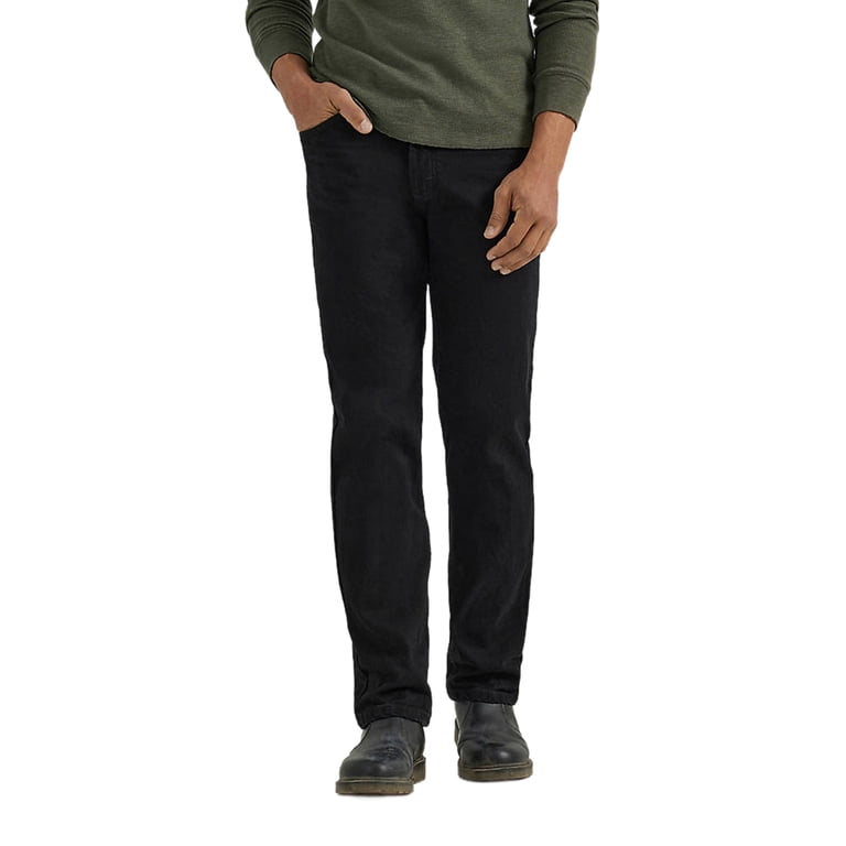  ブラックデニム 28インチ Premium Quality Comfort Waist Wrangler Mens Jeans 40X28 - Black