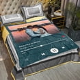 thumbnail image 4 of Custom Photo Blanket, Music Blanket with Personalised photo & Favorite Song Style, Custom Picture Blankets for Couple, Family, Girlfriends or Pet, Wedding Birthday Valentines Gifts (32in x 48in), 4 of 6