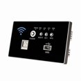 thumbnail image 1 of Router de Pared Tipo 86, Punto de Acceso Inalámbrico WiFi para el Hogar con  USB Inteligente, Panel Empotrado de 220 V, Color Negro., 1 of 1