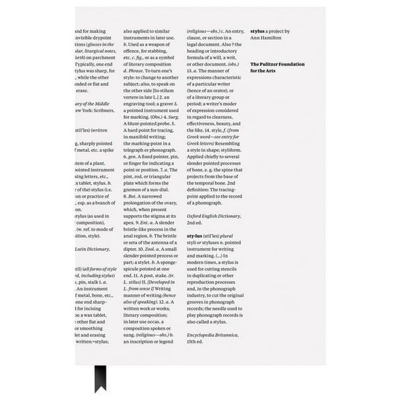 Ann Hamilton: Stylus, (Hardcover)