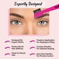 thumbnail image 6 of Vertex Beauty Eyebrow Brush Comb Duo Spoolie Eye Brow Thin Angled Makeup Brush Concealer Brush to Shape Arched Eyes Duo Brushes for Filling Pomade Gel Flat Defining Arches Eyeliner Stencil Contour Kit, 6 of 8