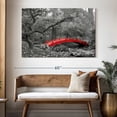 thumbnail image 3 of Elephant Stock Pop Japanese Garden Bridge Wall Art - Horizontal Canvas Wall Art - Living Room Wall Decor - Architecture Canvas - Red And Black Decor - 51" x 34", 3 of 8