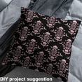 thumbnail image 2 of jejeloiu Vintage Damask Jacquard Fabric by the Yard 1 Yard,Halloween Theme Pumpkin Home Decor Fabric by the Yard,Lightpink Black Sewing Fabric For Boys Kids,Super Cozy Room Decoration, 2 of 6