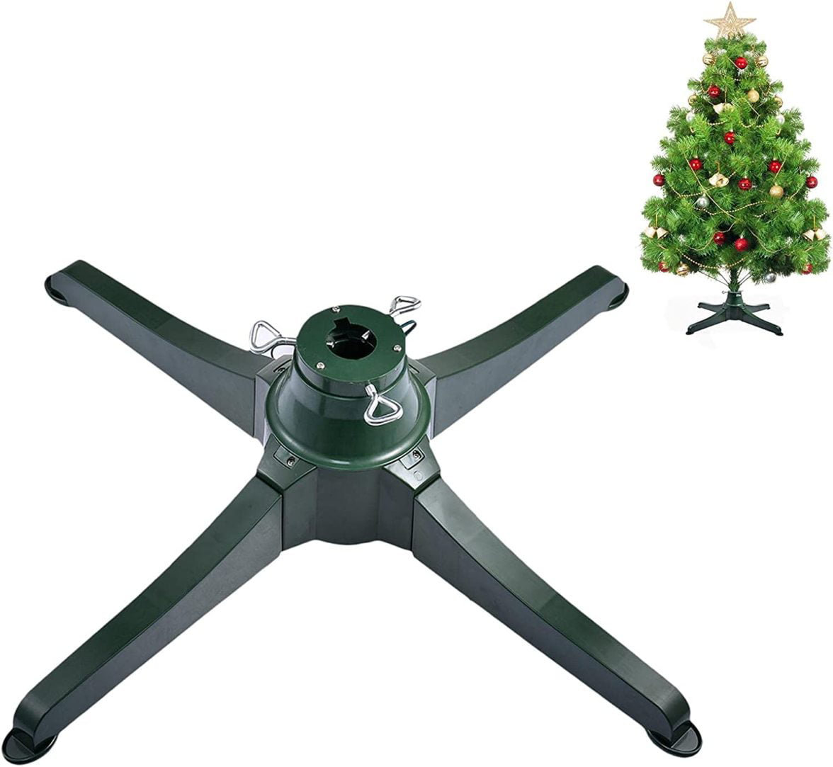  DG-Direct Rotating Christmas Tree Stand with Remote Control,  Stable 360 Revolving Tree Base Stand, Up to 9ft and 120 lb. Adjustable Christmas  Tree Holder for Xmas Tree, Artificial Tree (Green) 