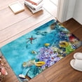 thumbnail image 5 of Fotbe Extra Durable Door Mat - Dirt Trapping Outdoor Welcome Mats - Non-Slip Outdoor Door Mats - Low Profile Front Door Mat - Indoor (16" x 24", Corals and Tropical Fish ), 5 of 9