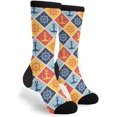 thumbnail image 1 of Chaussettes Unisexes en Coton Décontracté - Volants et Ancres, 1 of 5