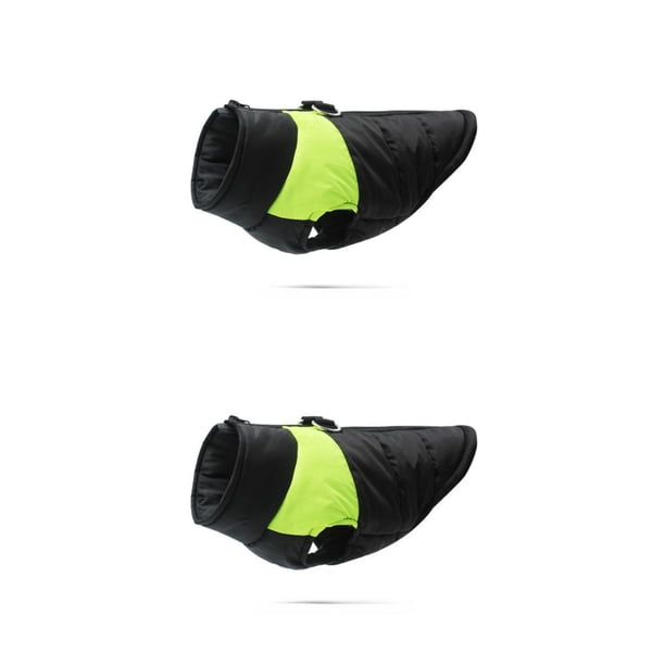 Chaquetas para mascotas Greeniant Abrigo de invierno impermeable verde 1XL 2Conjunto