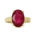 thumbnail image 1 of Galaxy Gold 14k Solid Gold Filigree Ring Oval Shape Ruby 5277 (Yellow-Gold, 10.5), 1 of 3