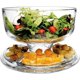 thumbnail image 3 of Soporte de acrílico extragrande (12 pulgadas) 6 en 1 para tartas con tapa de cúpula multifuncional para servir plato y plato, ensaladera/plato vegetariano/tazón de perforación/plato de, 3 of 9