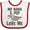 White and Red, variant on Inktastic Nana and Pop Love Me Sloth Girls Baby Bib