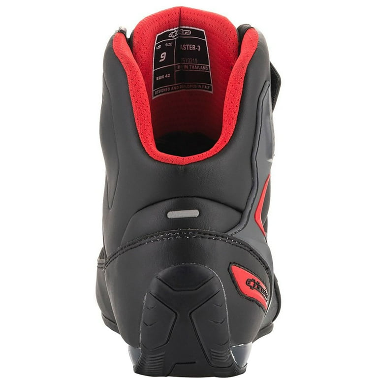 Alpinestars Faster 3 Mens Drystar Shoes Black/Gray/Red 11.5 USA