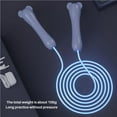thumbnail image 2 of 2.8m PVC Luminous Skipping Rope Jump Rope Luminous Easy to Use LED Night Jump Rope Adjustable Skipping Rope with Balls for Fitness Children Adults, 2 of 9