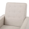 thumbnail image 5 of GDF Studio Macedonia Mid-Century Modern Button Tufted Fabric Recliner, 5 of 12