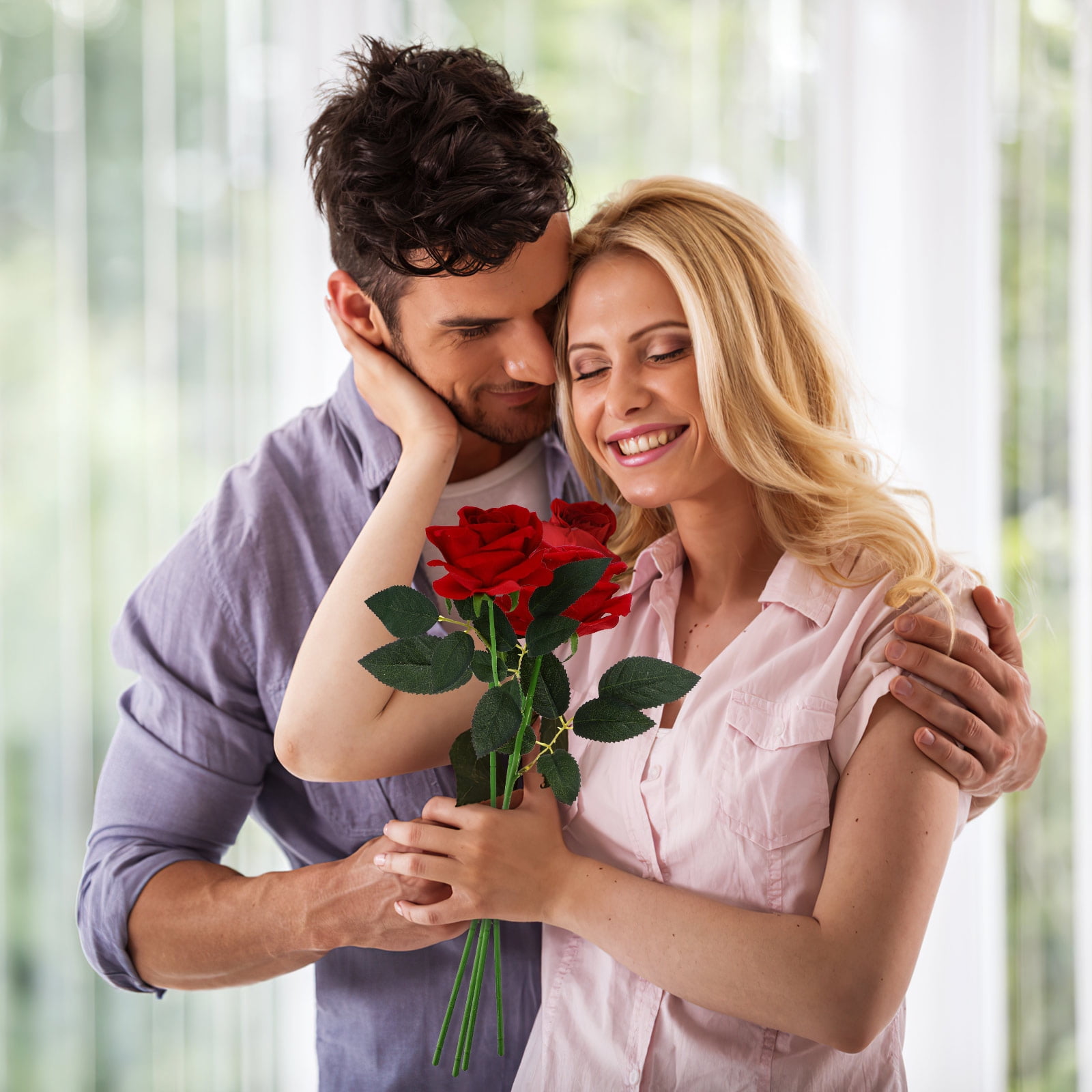 3 Count DIY Making Flower Rod Artificial Head Accessory Flowers Bouquet Floral Stem Wire Baby Green