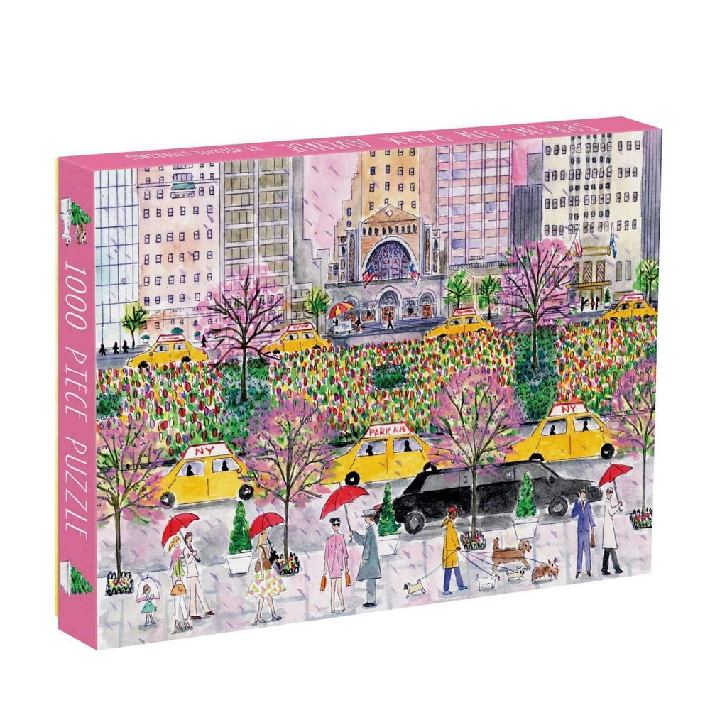 Galison Michael Storrings Spring on Park Avenue 1000 Piece Jigsaw