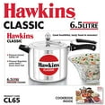 thumbnail image 2 of Hawkins Classic Aluminum Pressure Cooker, 6.5 Litre, Silver, 2 of 5