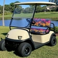 thumbnail image 2 of Binienty Tropical Palm Tree Golf Cart Seat Towel for 2/4 Person Seats Universal Golf Cart Seat Cover Blanket Cushion Covers for EZGO TXT RXV/Club Car DS Precedent, 2 of 8
