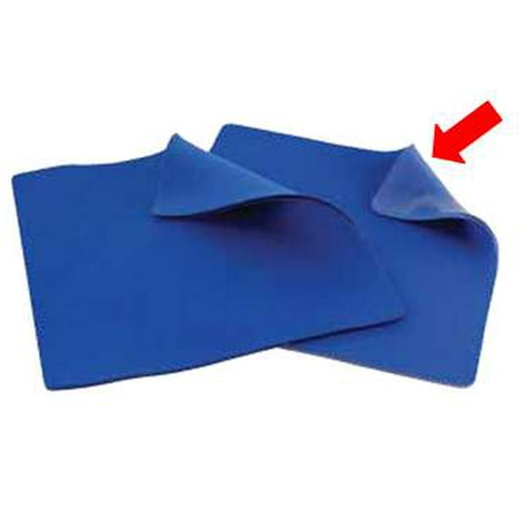 Silipos 15805 Soft Shear Gel Sheeting [Fabric One Side] 16 x 20 in Silicone Free Hypoallergenic Cushioning Sheet in Blue