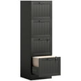 thumbnail image 1 of HOMCOM 4 Drawer File Cabinet with Lock Filing Cabinet for A4 Letter Black, 1 of 10