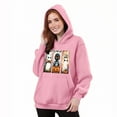 thumbnail image 6 of CFLVAEK Plus Size Hoodies for Women Cute Graphic Sweatshirts with Hood Oversized Long Sleeve Fall Hoodie Sweatshirt with Pockets for Holiday Pink XL, 6 of 6