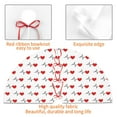 thumbnail image 4 of Lsque Heartbeat Symbol Print Christmas Tree Skirt, Tree Skirt with Ties or Velcro, Perfect for Holiday Decorations, Halloween, and New Year-48", 4 of 7