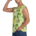 thumbnail image 3 of Balery Cute Dinosaurs Cartoon Camisetas sin mangas para hombre, absorbe la humedad y protege contra el mal olor.-Medium, 3 of 7