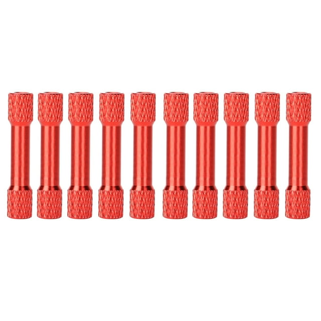 Quadcopter Standoff 10 Pcs Standoff M3x30mm Anodized Aluminum Alloy Internal Thread Column Spacer For DroneDeep Red