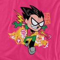thumbnail image 2 of Teen Titans Go Robin Women's T Shirt, Hot Pink, Medium, 2 of 6