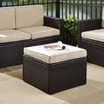 thumbnail image 7 of Crosley Palm Harbor Wicker Patio Ottoman in Brown and Sand, 7 of 7