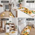 thumbnail image 5 of Leaf Newspaper Text Sunflower Pattern Kitchen Rugs Sets Of 3,Kitchen Runner Rugs Non Skid Washable,Decorative Kitchen Floor Mats for Kitchen,Sink,Laundry,17"x30"+ 17"x47" + 17"x59", 5 of 6