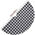 thumbnail image 3 of Buffalo Plaid Christmas Tree Skirt,Black and White Buffalo Check Christmas Tree Skirt for Holiday Christmas Decorations (, White and Black), 3 of 4