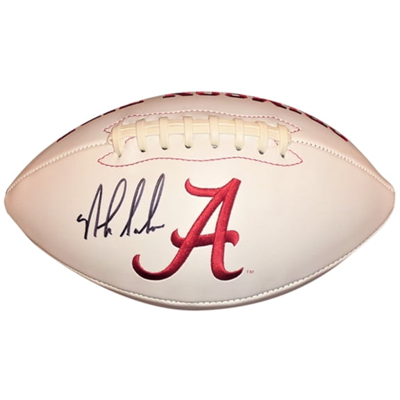 Nick Saban Autographed Alabama Crimson Tide Logo Football
