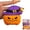 Purple, variant on Halloween Pumpkin Plush Keychain, Soft Cartoon Hat Pendant for Backpack Keys and Car Decoration