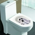 thumbnail image 3 of 2 PCS Halloween Toilet Seat Sticker, Waterproof Toilet Lid Decals 3D Horrible Wall Stickers DIY Scary Home Decor Screaming Ghost Horror Restaurant Toilet Cover Decoration, 3 of 7