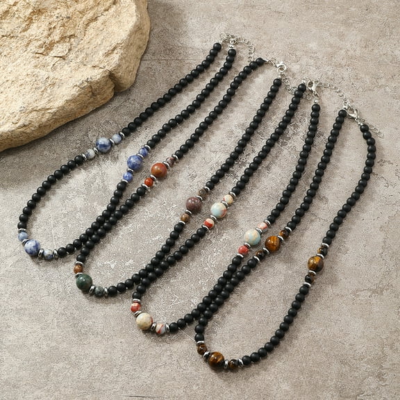 European And American Natural Stone Men's Necklace