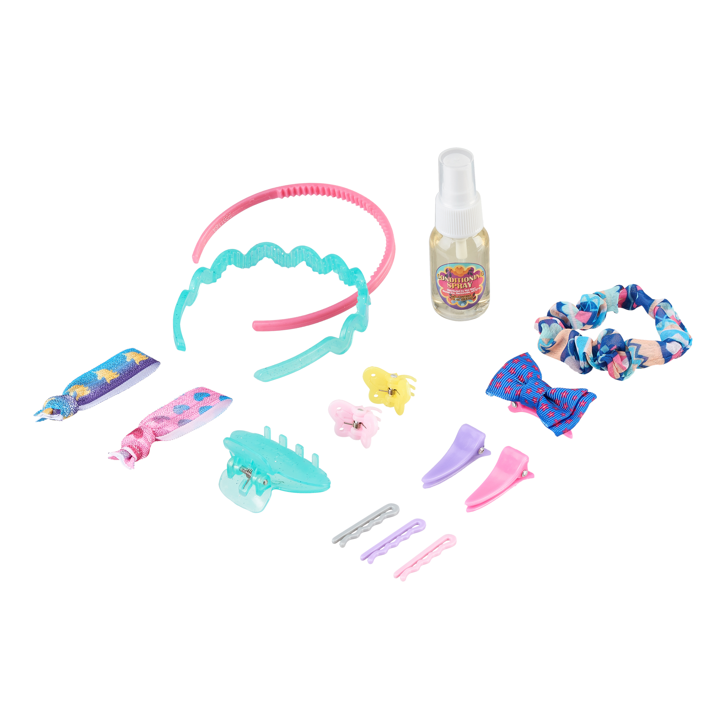 My Life As Hair Accessories Play Set for 18" Dolls, 15 Pieces